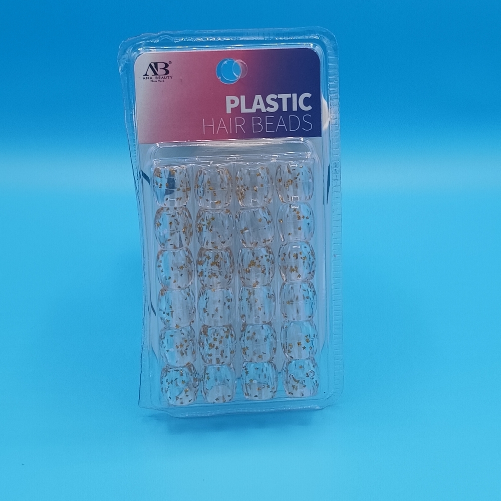 Hair plastic beads